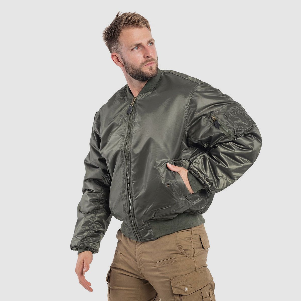 MIL-TEC – BOMBER USA ′TYPE MA1® OLIV, Bild 3 von 4