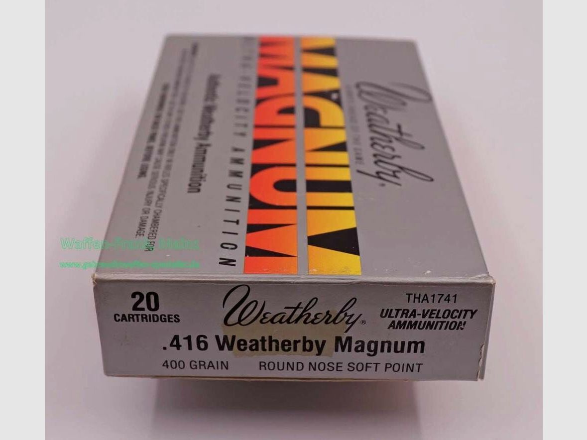 Weatherby - USA Büchsenpatronen .416WBY.Mag
