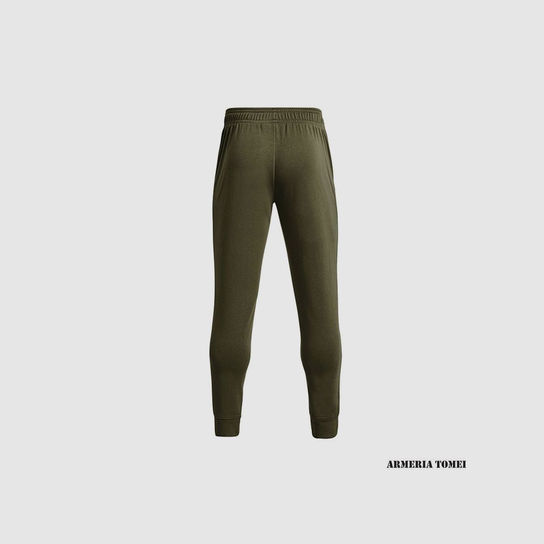 PANTALONE – UNDER ARMOUR – UOMO – JOGGER RIVAL TERRY Marine OD Green / Onyx White – 390, immagine 2 di 4