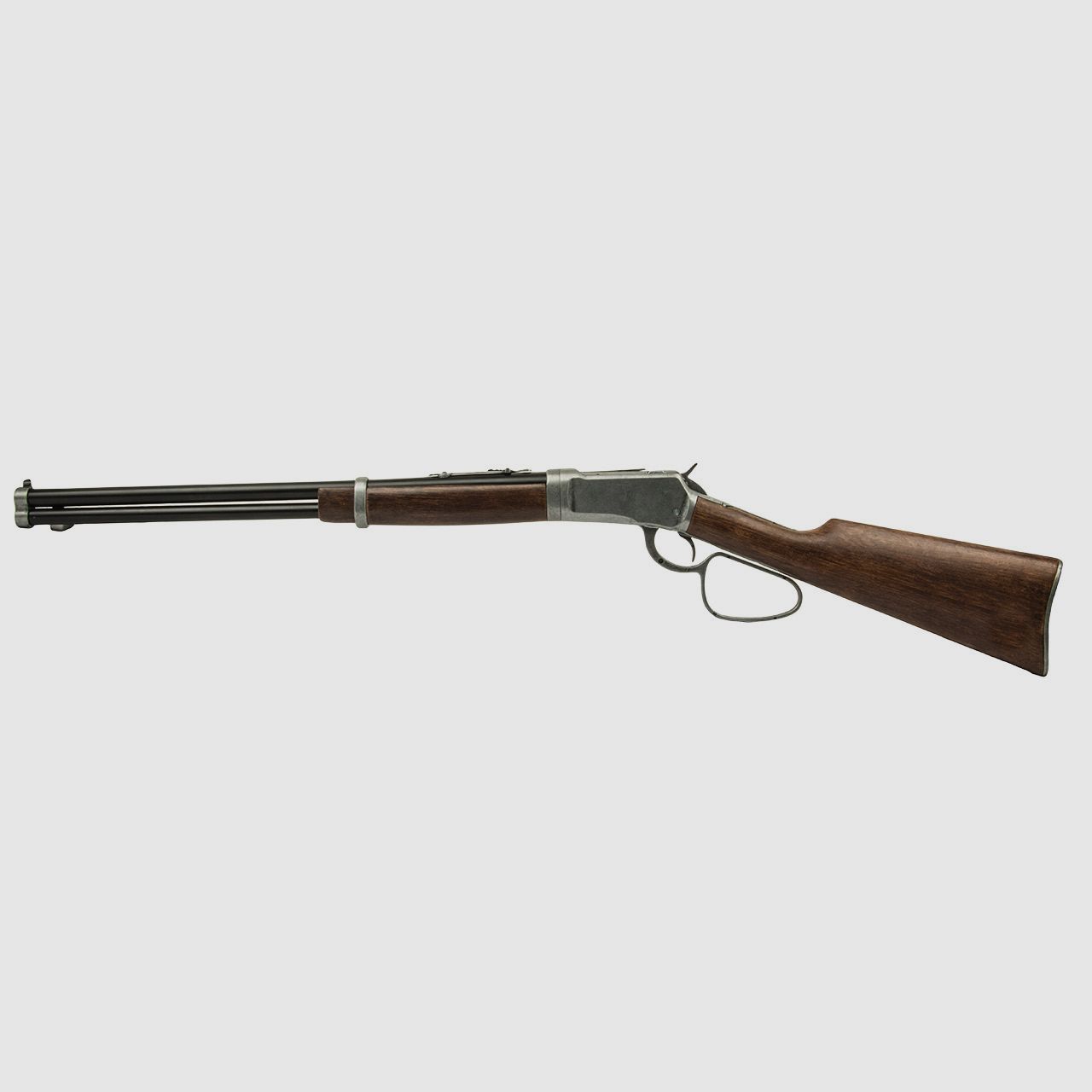 Deko Westerngewehr Kolser Winchester Mod. 92 Carbine USA 1892 Repetieren mit HĂĽlsenauswurf grĂ¶Ăźerer Repetierhebel LĂ¤nge 100 cm altgrau