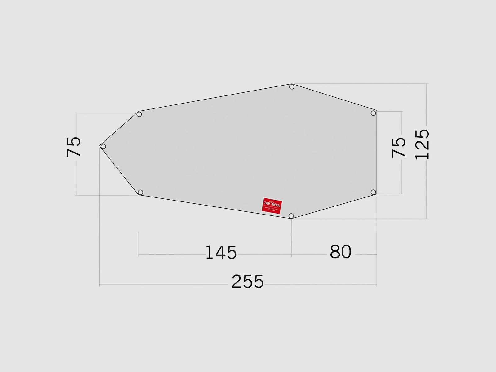 Tatonka Tatonka Zeltunterlage Floor Sheet PE Koli weiß