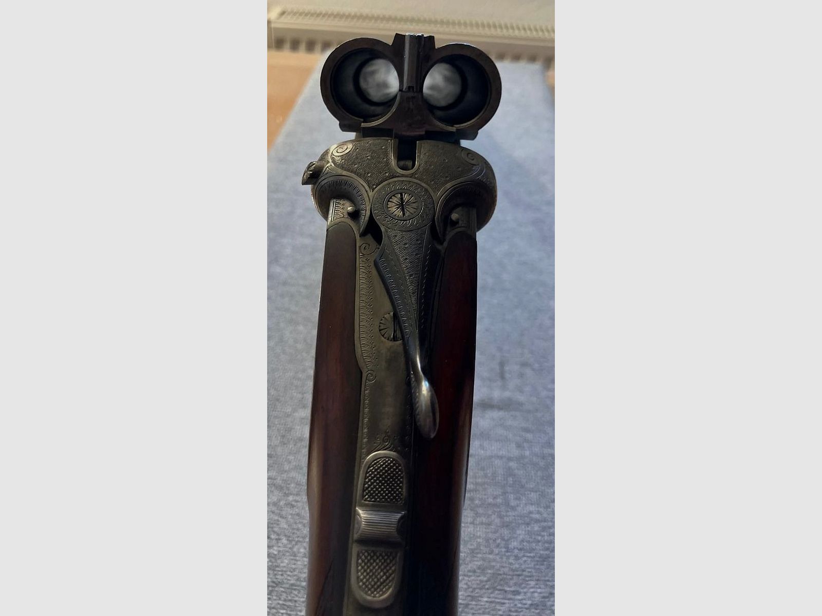 Wunderschöne Sempert & Krieghoff Doppelflinte/Querflinte Kaliber 16 absolute Rarität Selten 100 Jahre TOP