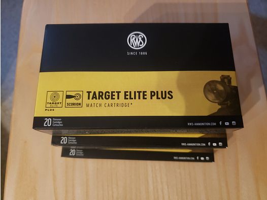 RWS Target Elite Plus caliber 6.5 CRM 8.4 g / 130 gr training ammunition, pickup only
