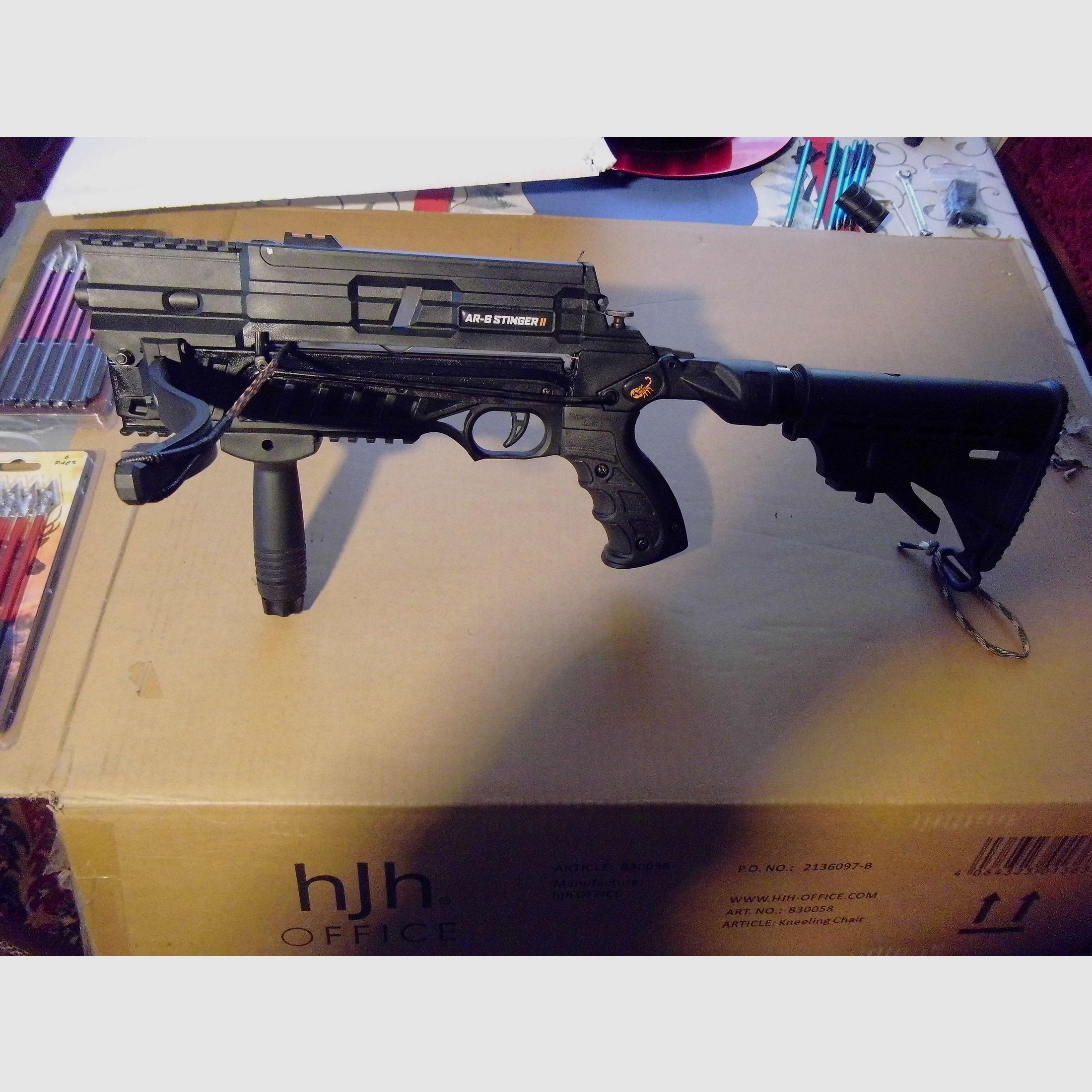 TOP DEAL! Steambow AR-6 Stinger II Tactical inkl. Schnellwechselwurfarm und extra viel Zubehör