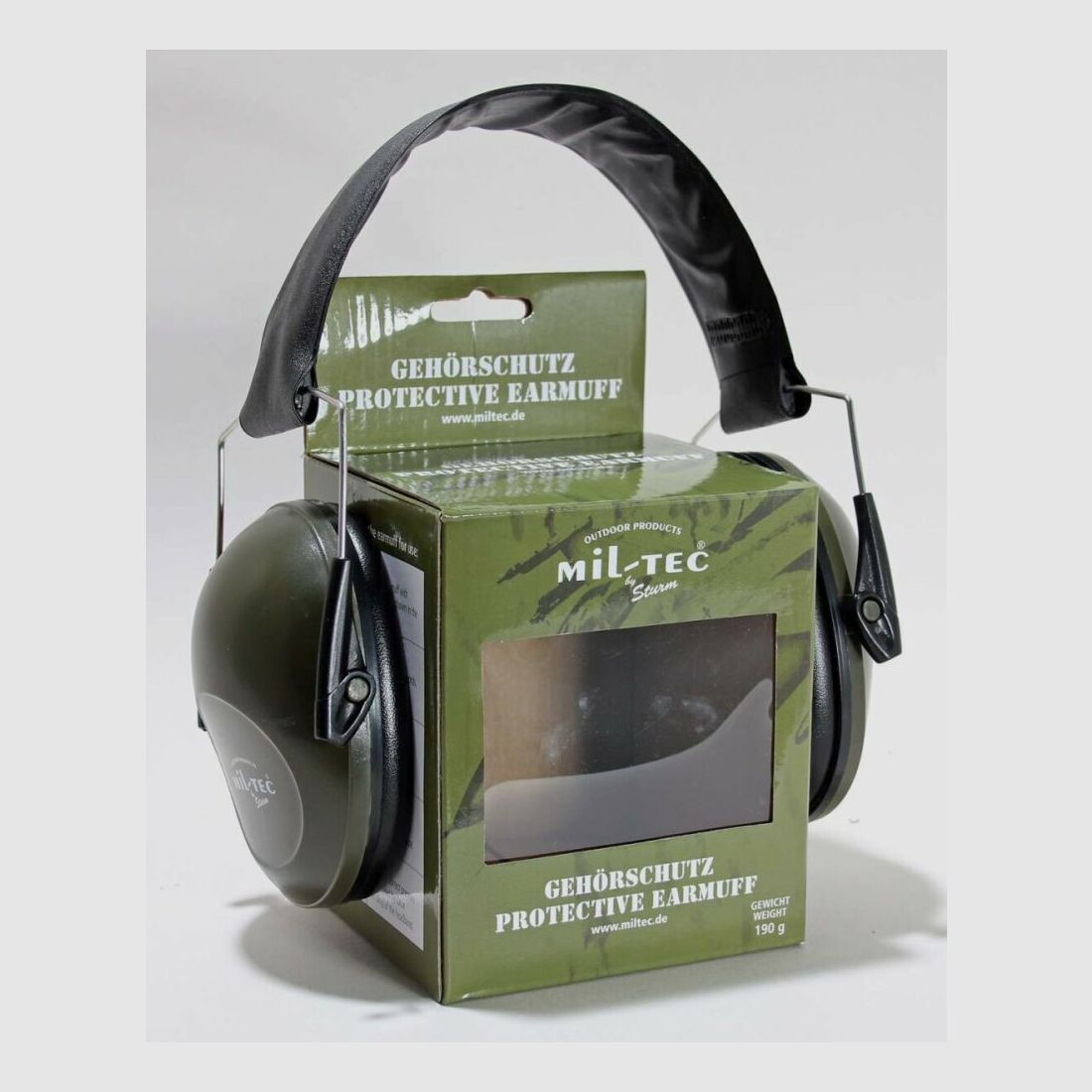 Wapenaccessoires gehoorbescherming Mil-Tec olijf