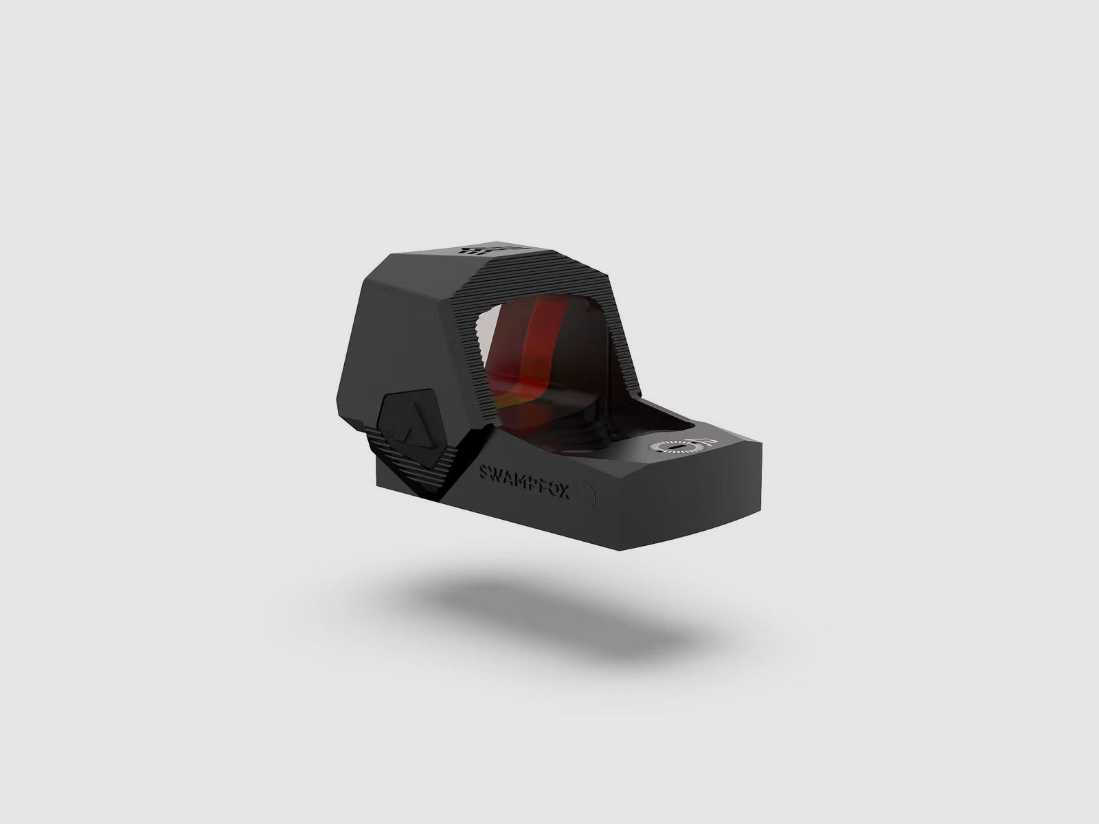 Swampfox Sentinel II 1x20 RMSc Micro-Reflexvisier - 3 MOA Dot, rot, Blackout Rear Sight Guide