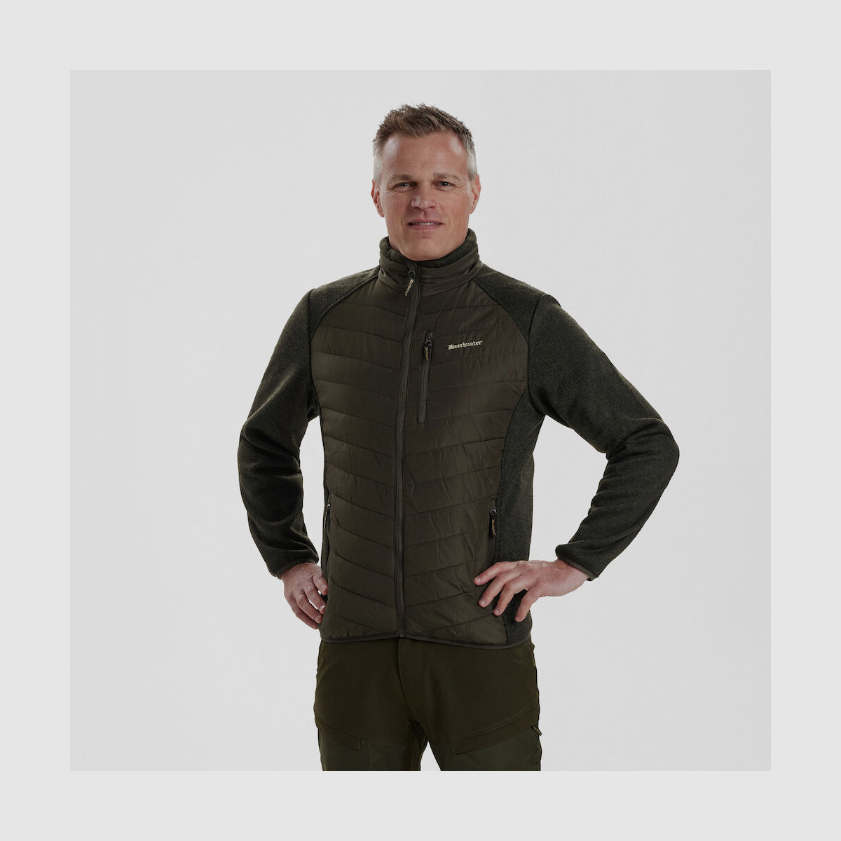 DEERHUNTER Moor Jacke wattiert mit Strick Timber