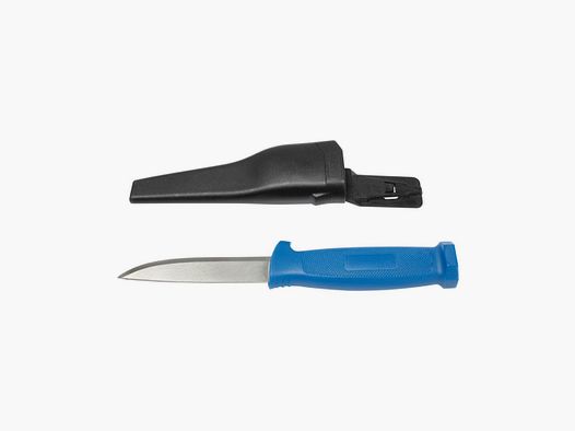 Couteau de peche etui rigide manche bleu Stepland