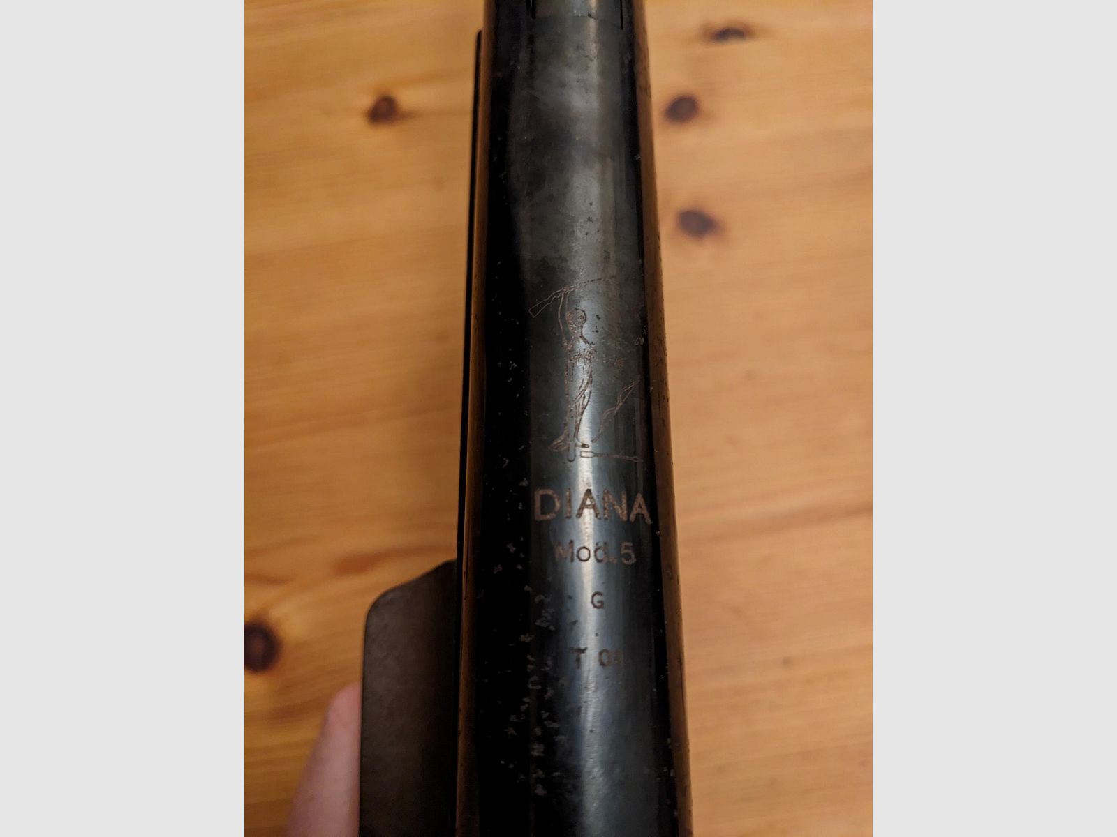 Diana luchtpistool model 5 G pistool kal. 4,5mm diabolo knikker