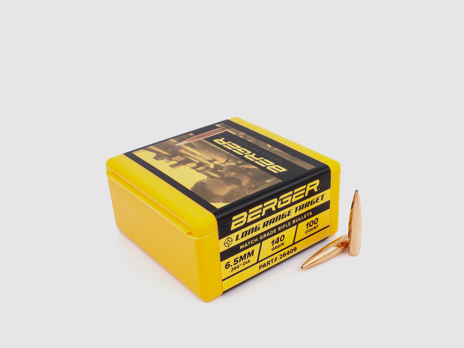 Berger Bullet 6.5mm/.264 Long Range BT Target 140GR 100 Pieces