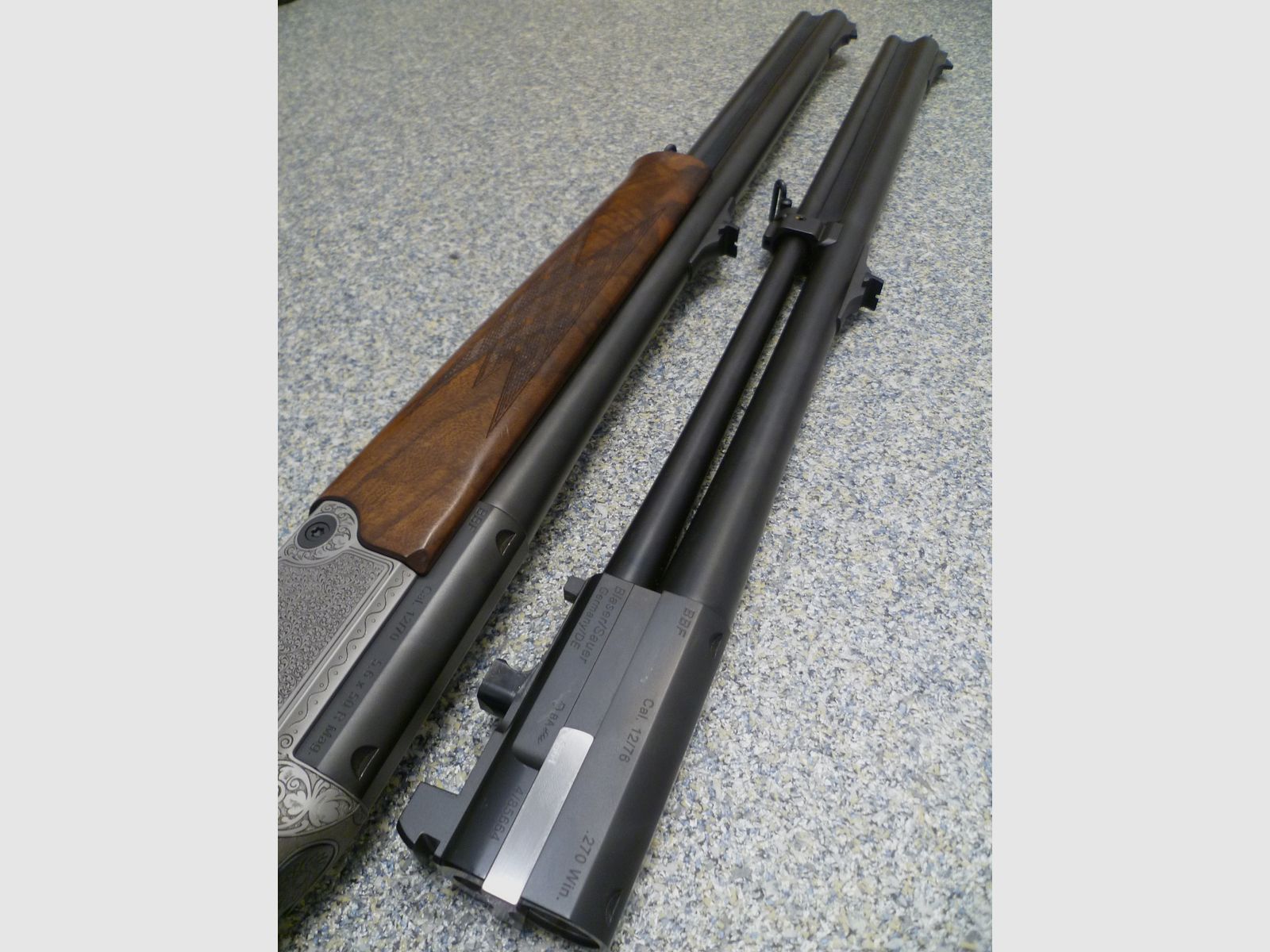 Bockbüchsflinte Blaser BBF 95 12/70 & 5,6x50R Mag. mit ATL 12/76 & .270 Win.