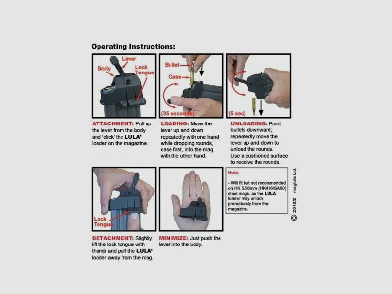 MAGLULA 5.56/.223 LULA Magazinladehilfe für AR15