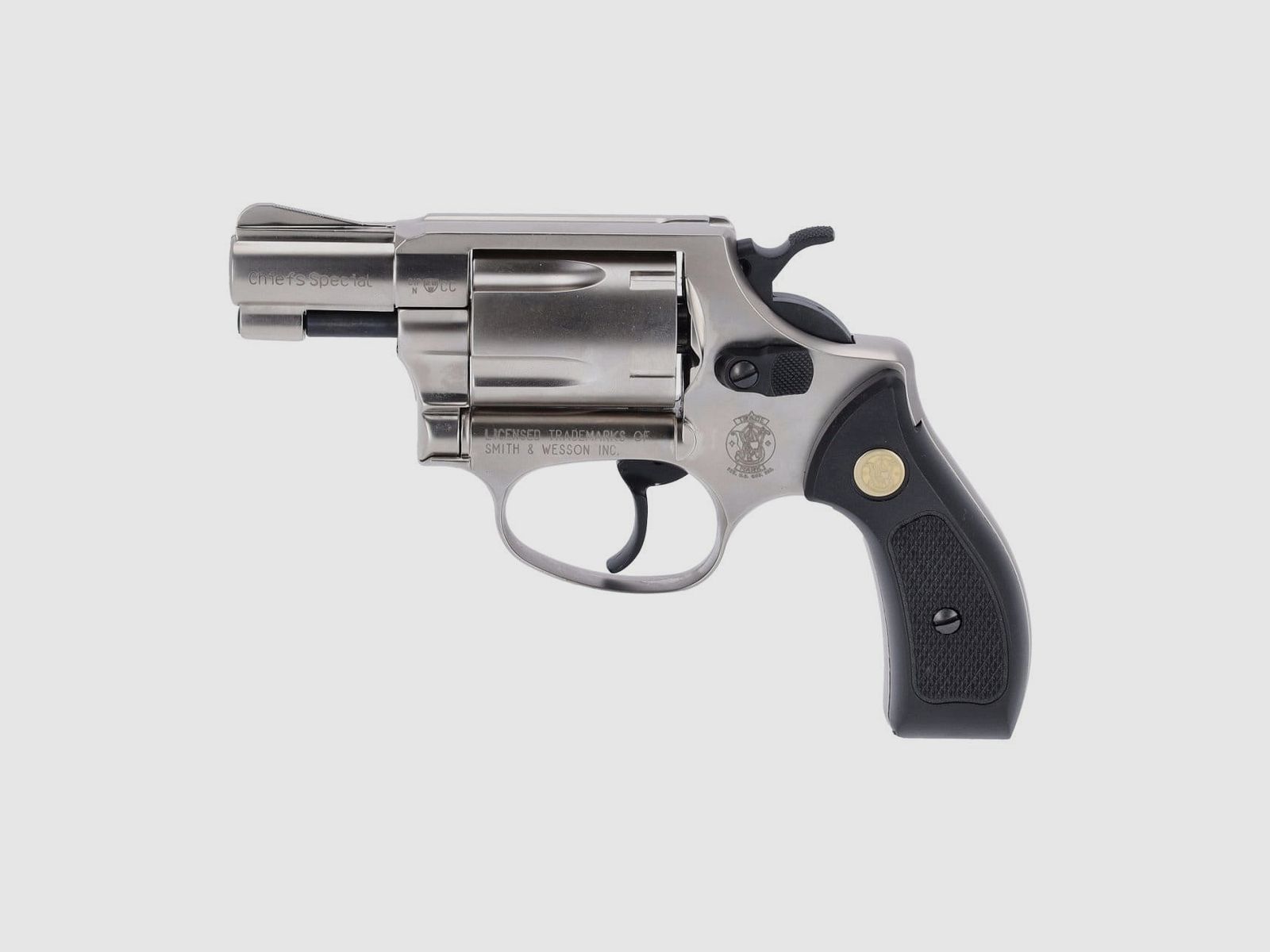 Revolver Smith & Wesson Chiefs Special a salve 9 mm R.K. nichelato