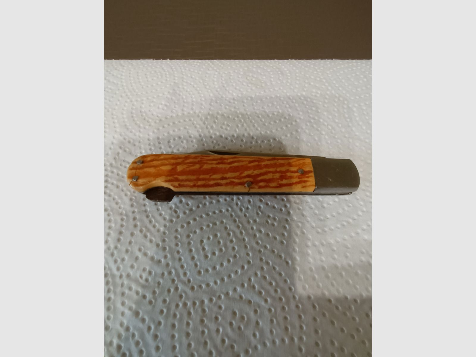 Hunting knife from the company GML Leegebruch with leather case