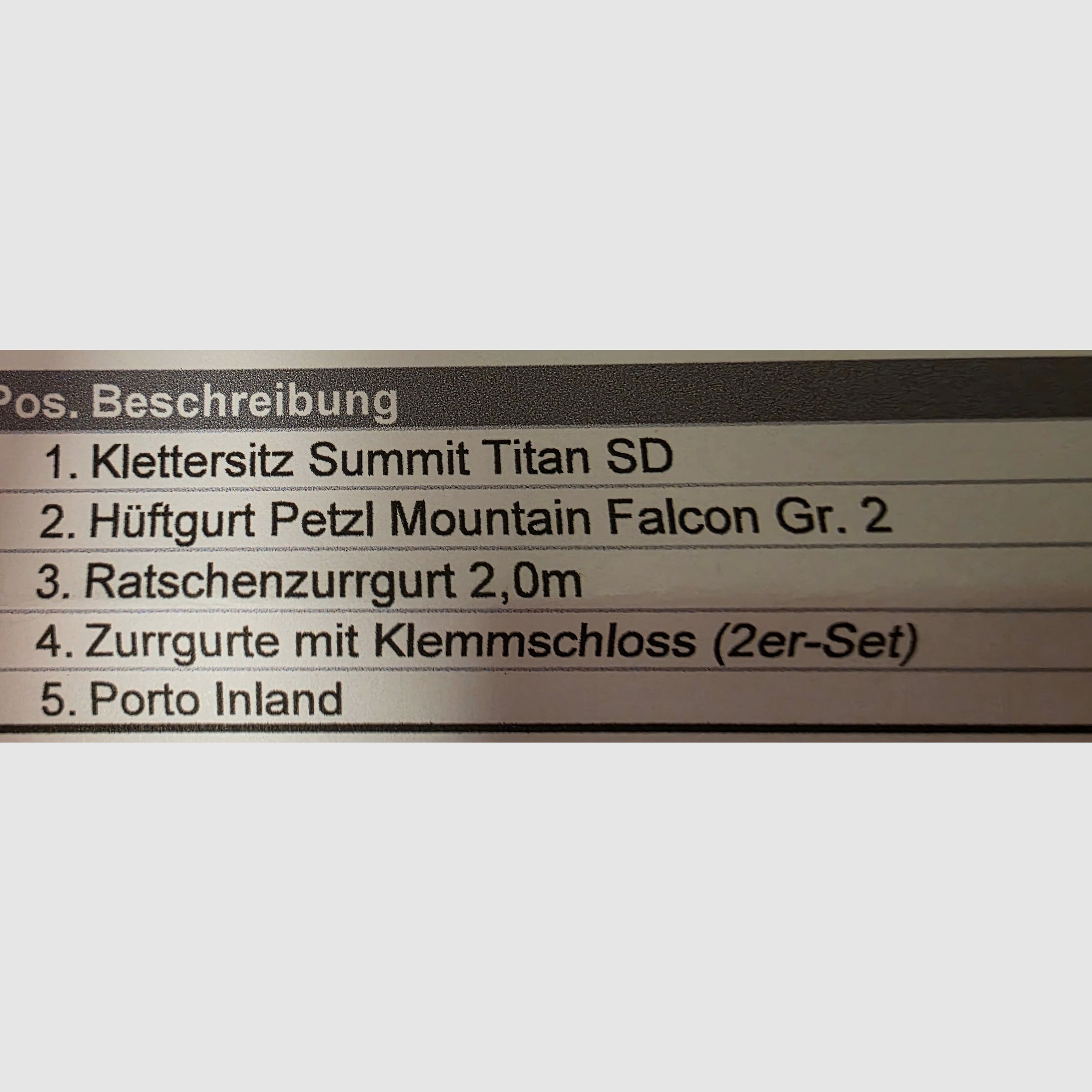 Klettersitz Summit Titan SD und Zubehöhr NEU