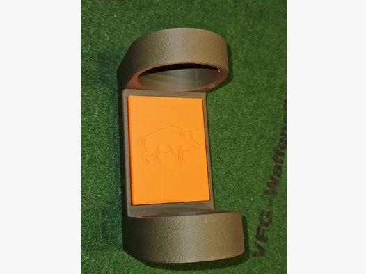 Mounting bracket for silencer, magnetic free color and design selection