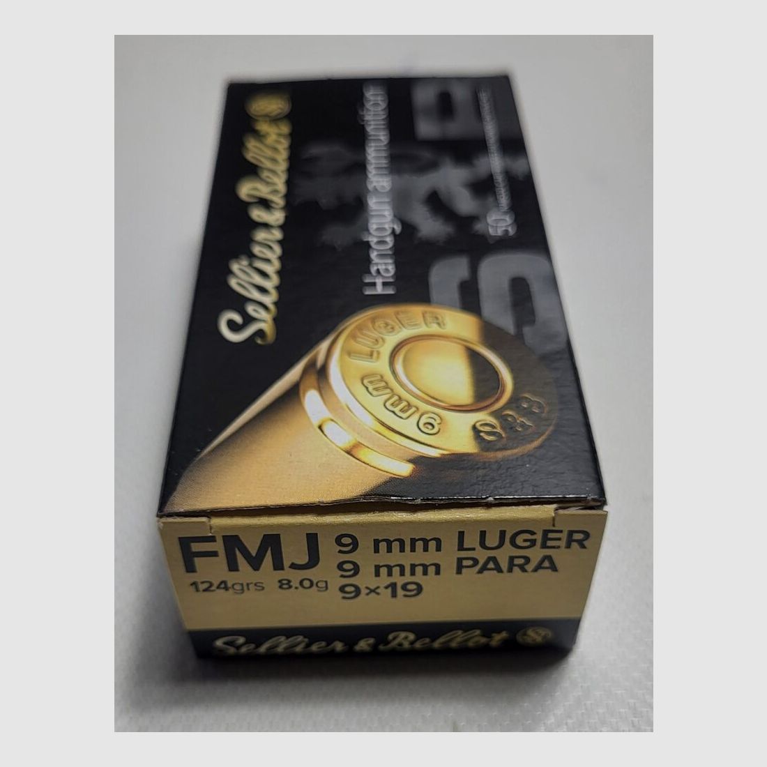 Sellier&Bellot 9mm Luger VM 124grs 1000 Schuss zu je 50 Stück