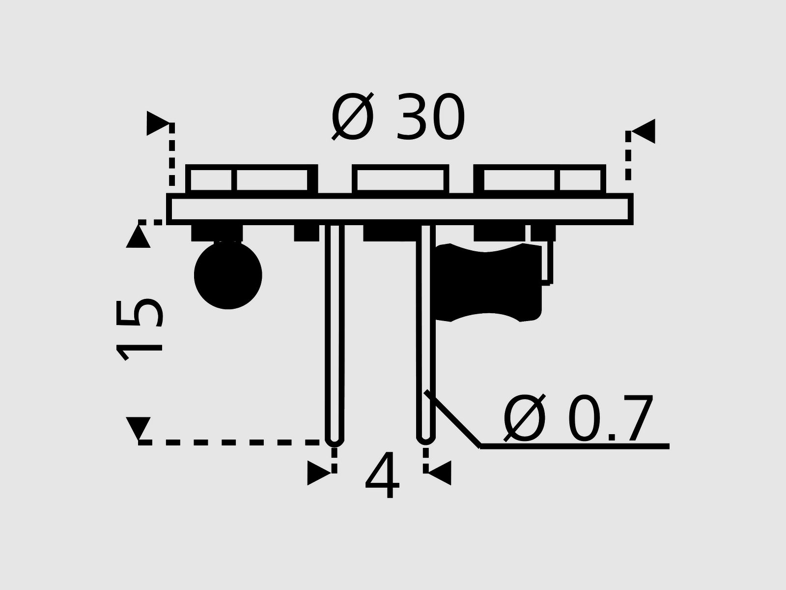 Source lumineuse LED GZ4, image 1 sur 4