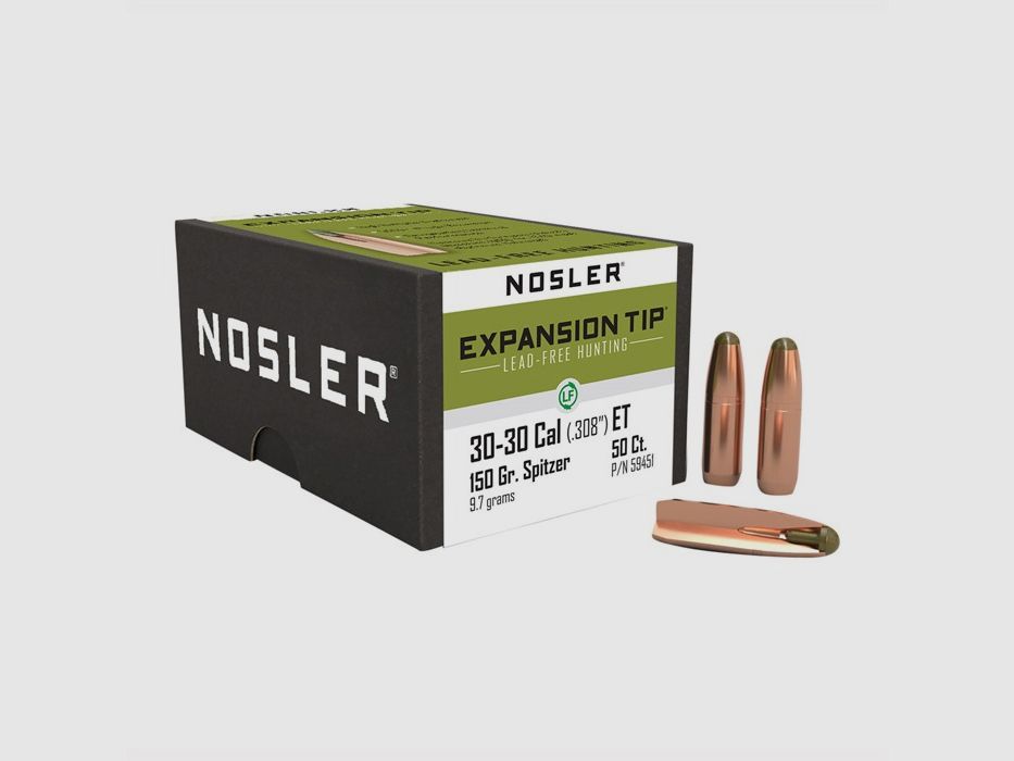 NOSLER 30 CALIBER (0.308″) 150GR ROUND NOSE 50/BOX, imagen 2 de 2