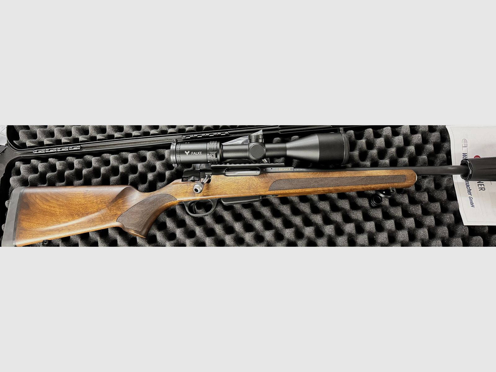 Brenner BR 20 . 308 Win, + SD21 + Falke 3-12*56 +Koffer
