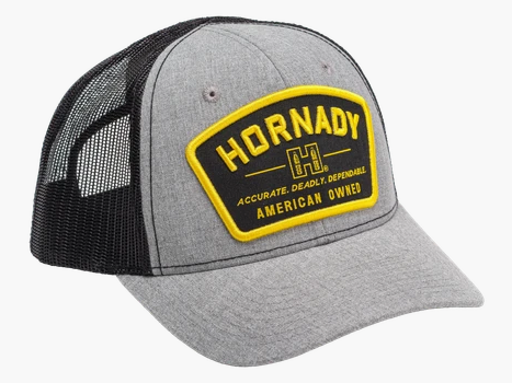 Hornady Gray and Black Mesh Cap