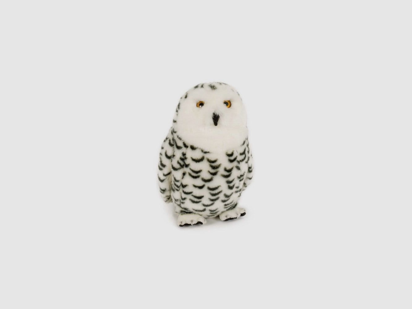 LivingActive Snowy Owl Plush Toy 30 cm - White Owl Cuddly Toy