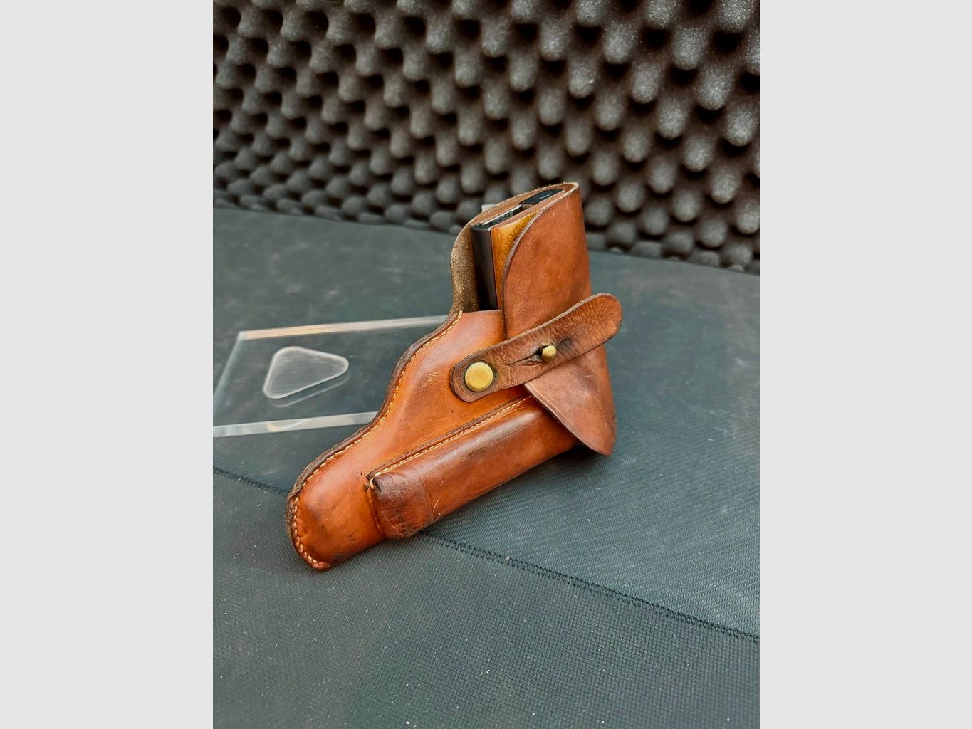 Fondina da cintura in pelle, Walter PP e PPK, marrone, vintage, retrò, da collezione
