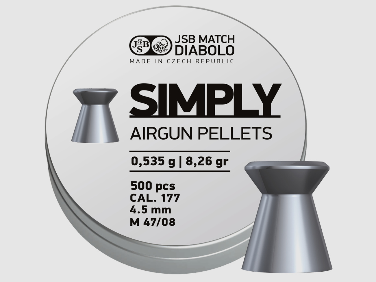 JSB Simply, 4,5mm, 0,535g