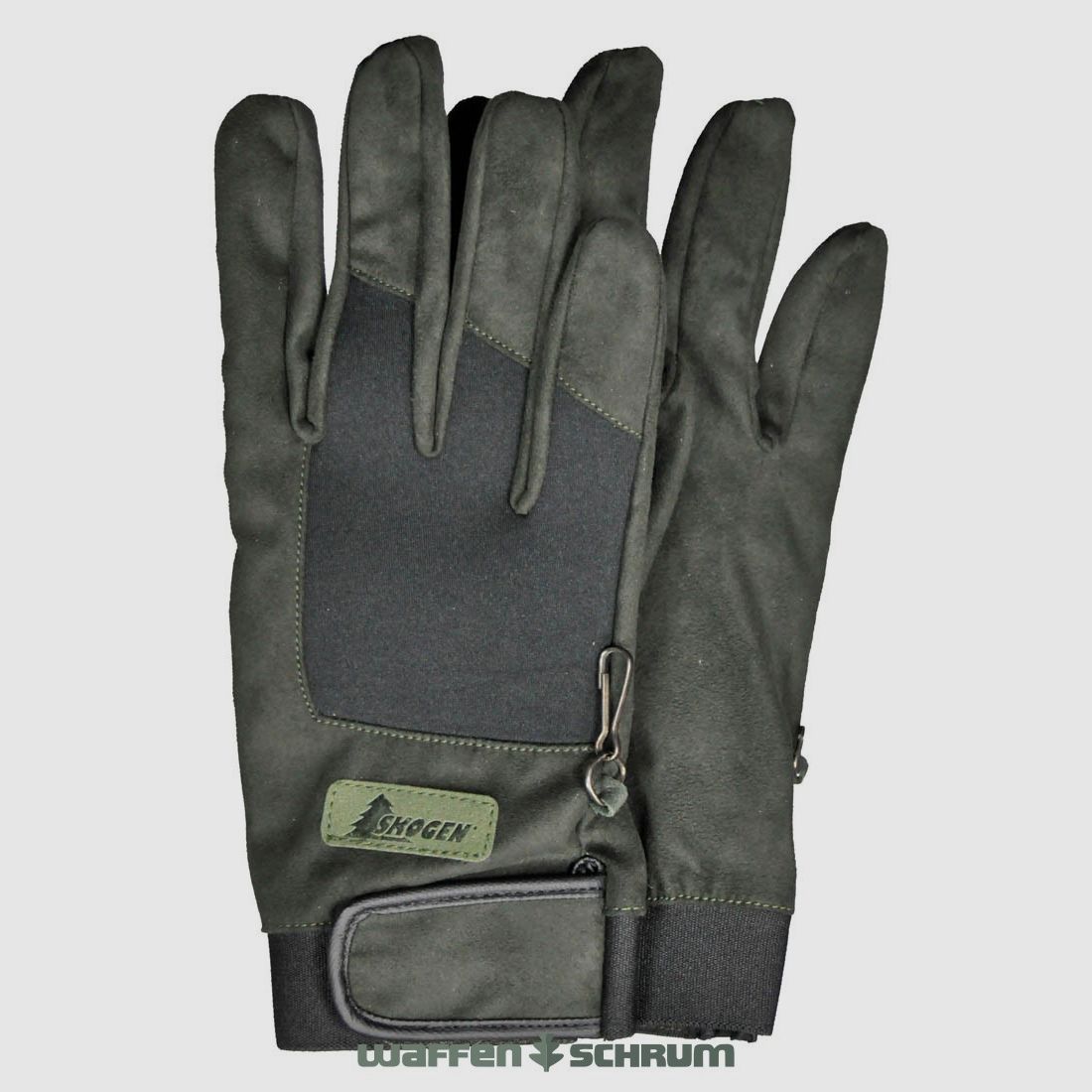 Skogen Jagdhandschuhe Cacciatore Oliv
