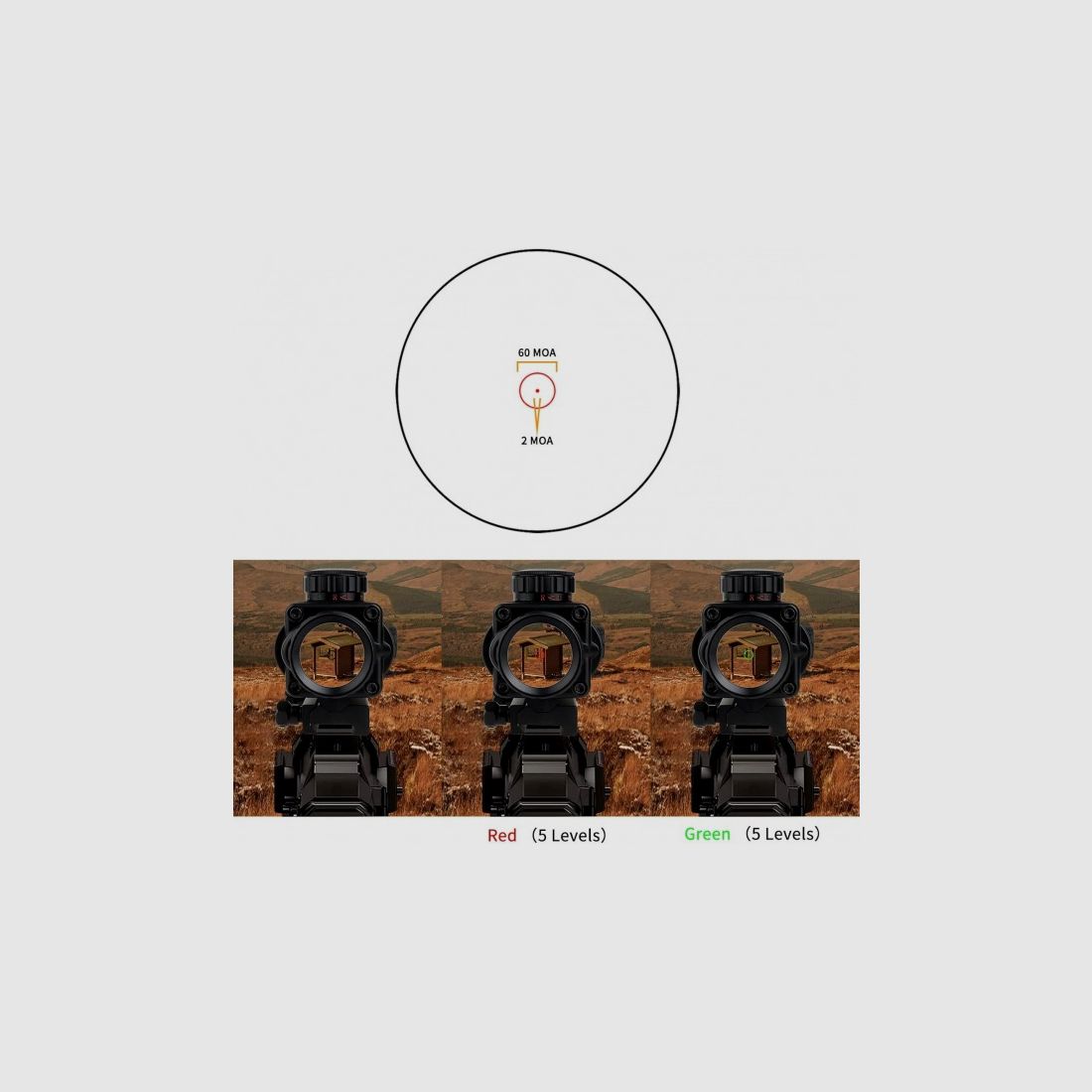3X30mm Roodpuntvizier met 20mm rail voor jacht, buiten, doel