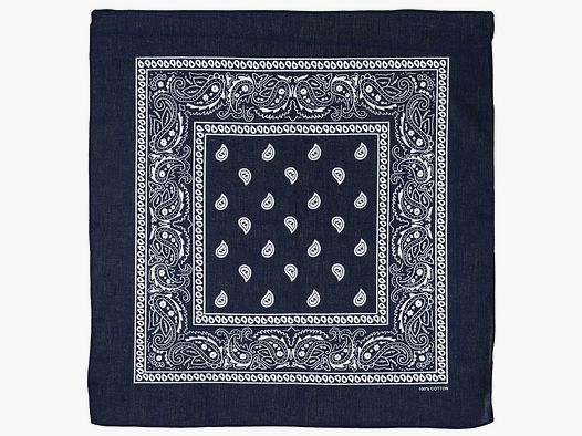 Bandana, navyblau-weiß, ca. 55 x 55 cm, Baumwolle
