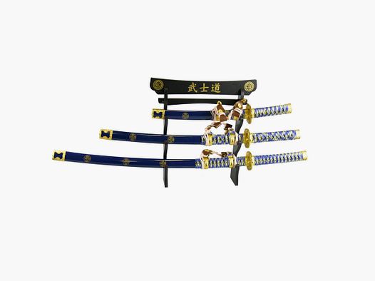 3er PARADE Samurai Tachi Schwert Set