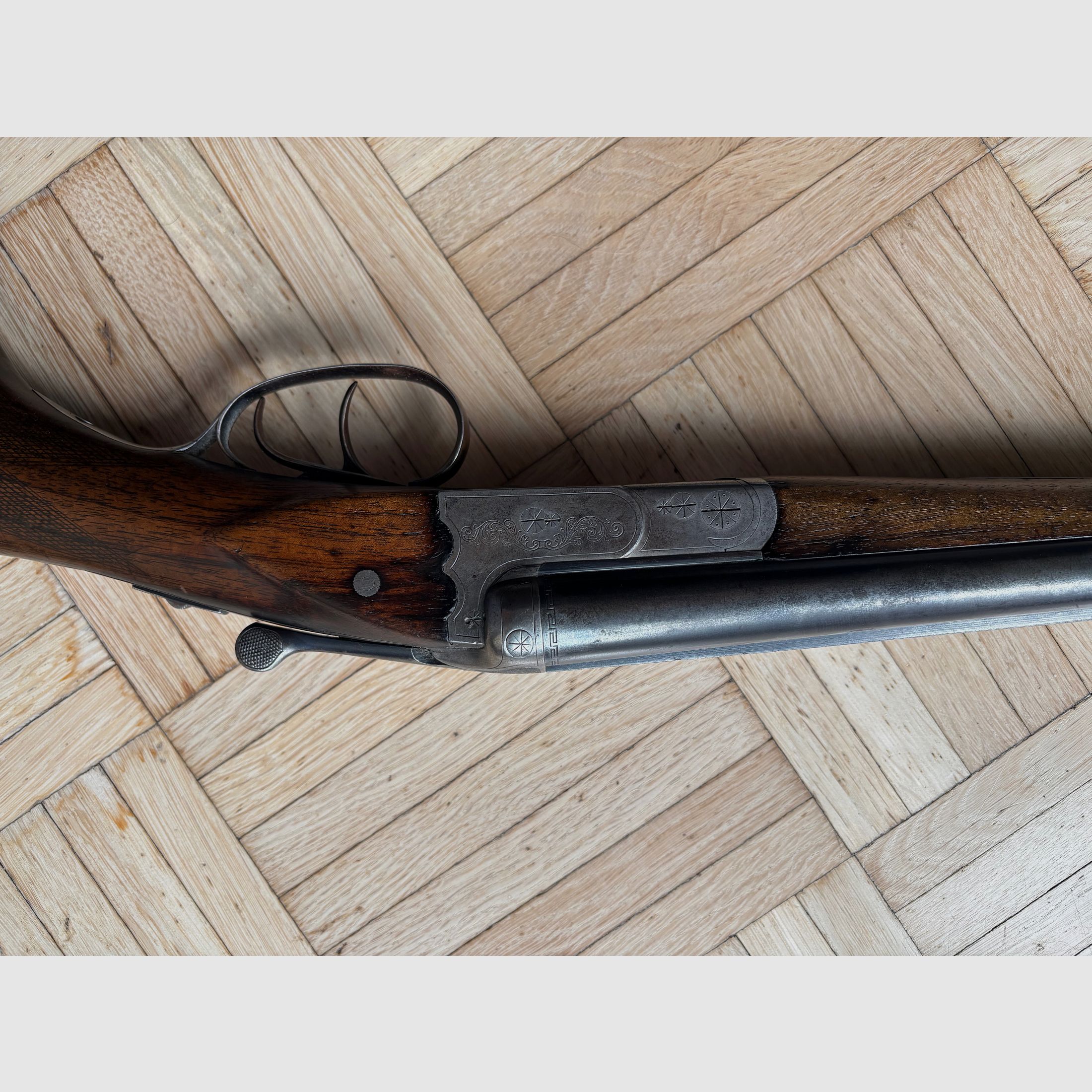 Simson Doppelflinte 16/70 Krupp Spezialgewehr Stahl