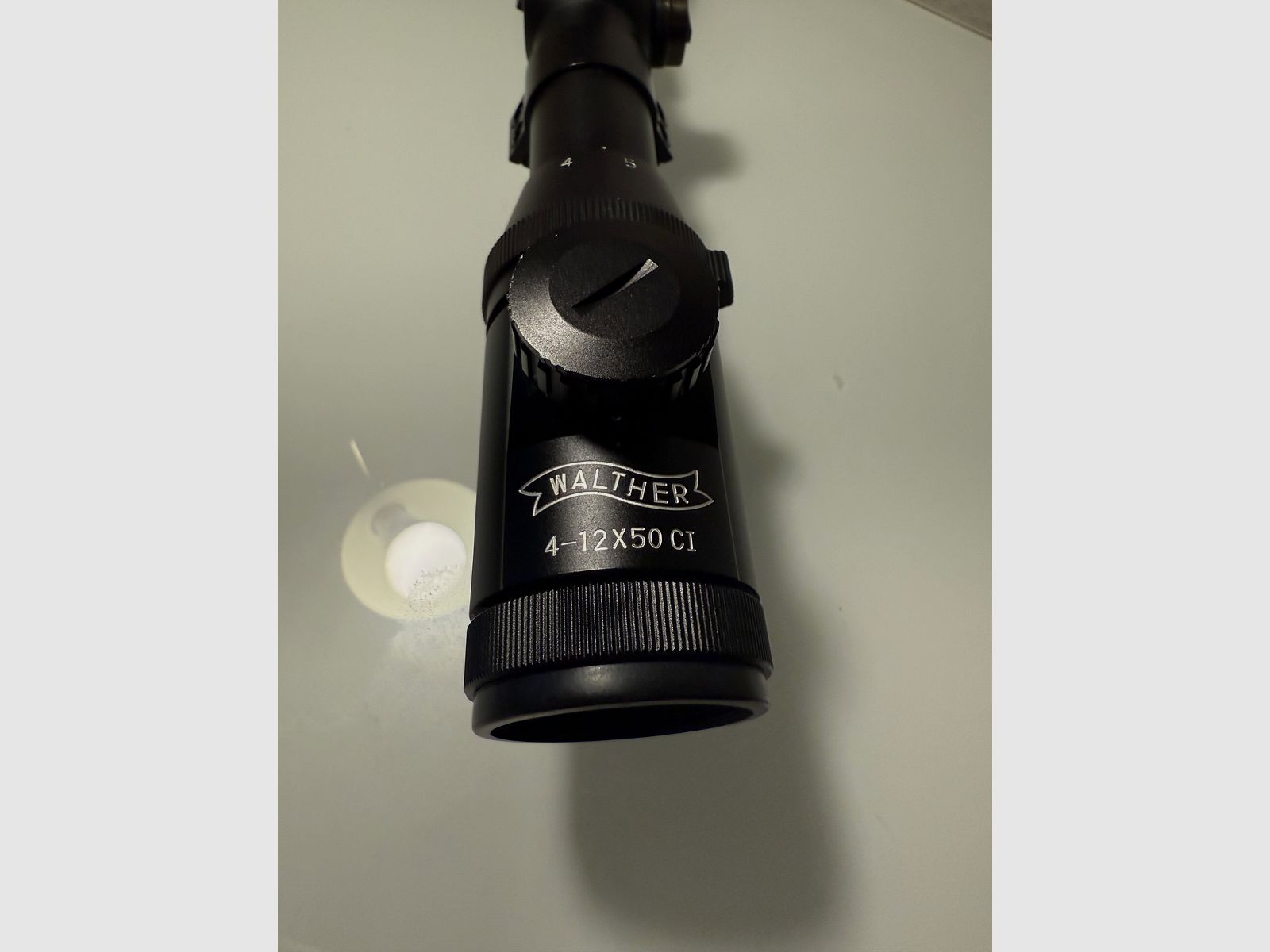 Luftgewehr-Zielfernrohr WALTHER 4-12x50 CI, Leuchtabsehen MilDot