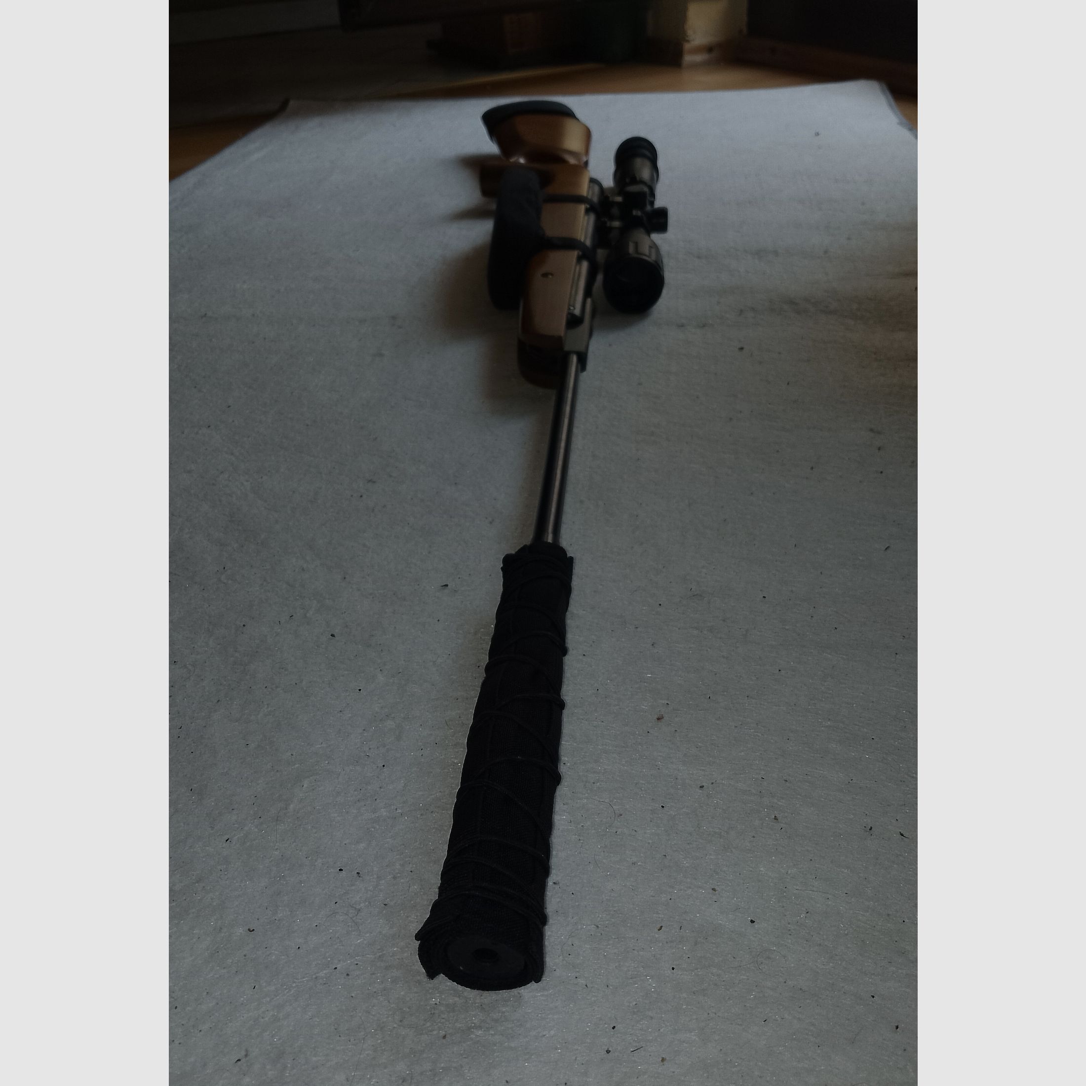 Ruger Air Hawk luchtgeweer kniklader 4,5mm .177 Target Sniper geluiddemper tactisch 3-9x40 richtkijker matchkwaliteit als nieuw