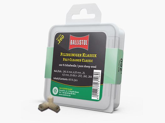 Ballistol Pulitore per feltro Classico 60 pz