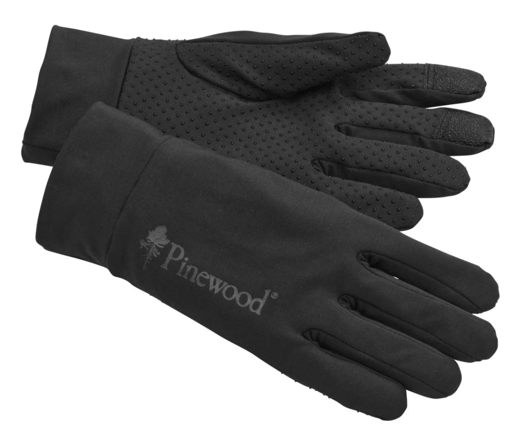 Gants de tir fins noirs Pinewood Thin Liner
