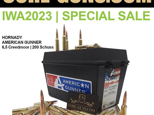 Hornady American Gunner 6,5 Creedmoor 140grs. BTHP 200Stück MTM-BOX UVP: 365€