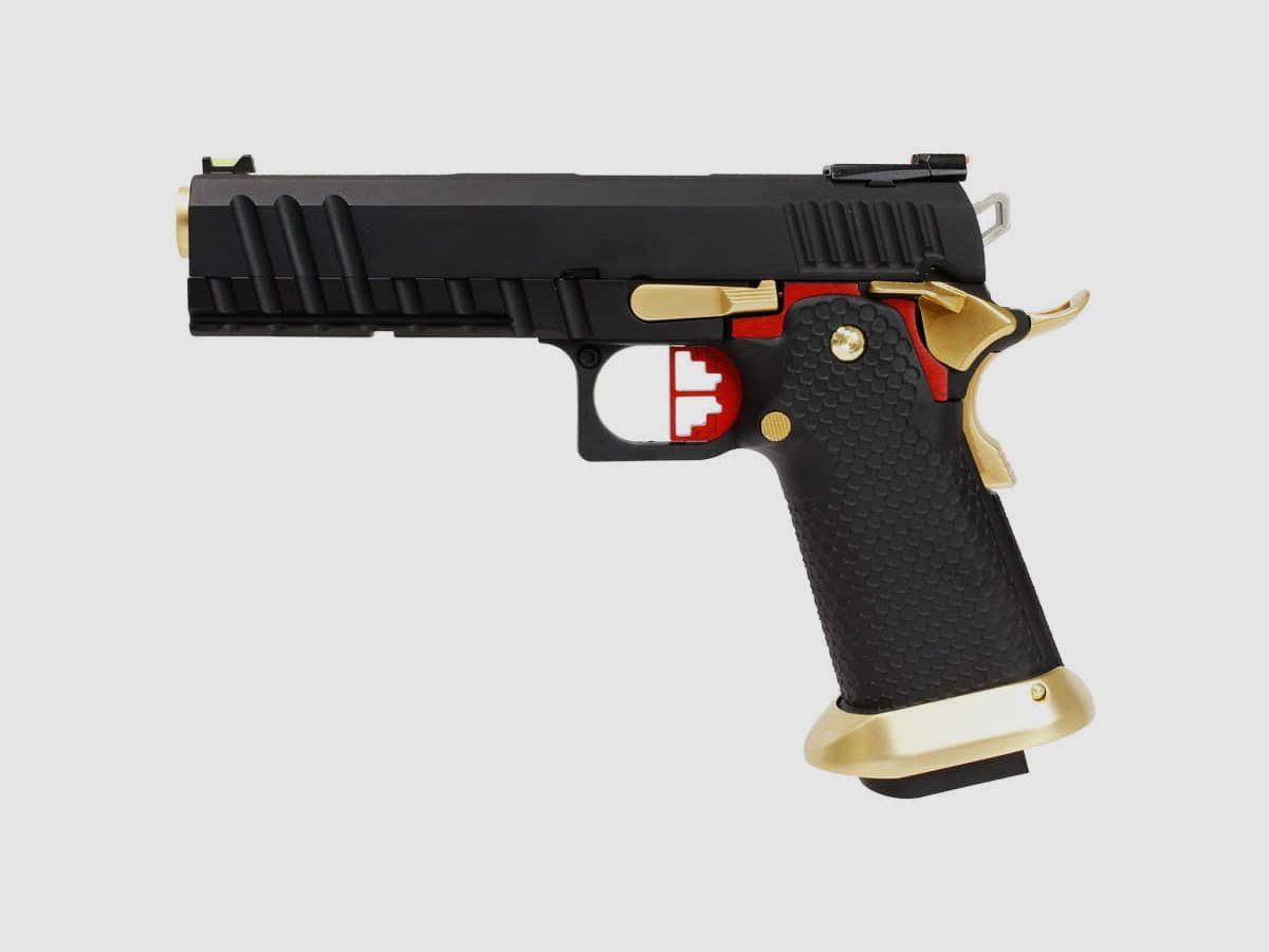 REPLIK GBB HX2032 SEMI / VOLL AUTO SCHWARZ & GOLD GAS 1.0J, Bild 1 von 5