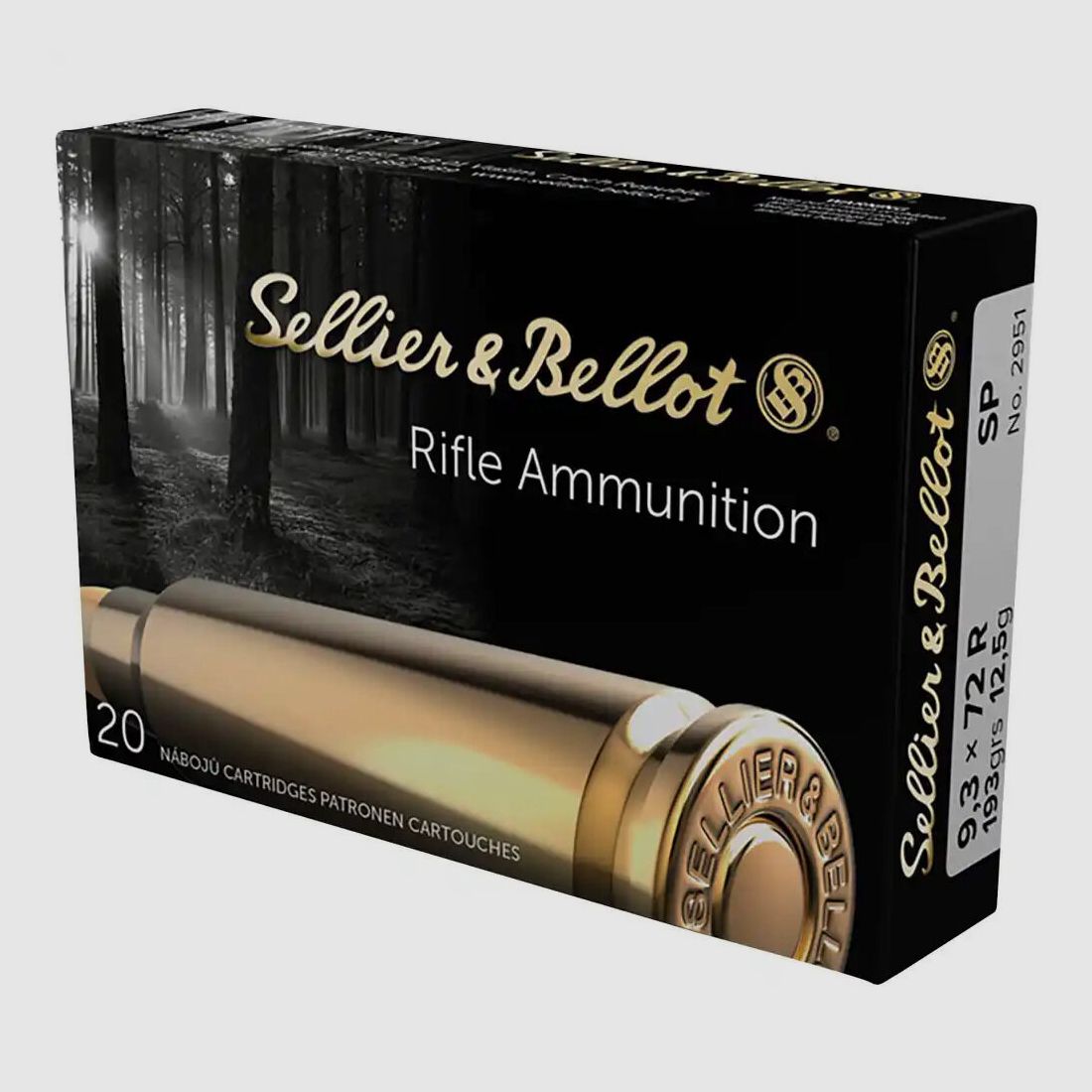 Sellier & Bellot SP 12,5g/193grs bij 20 9,3x72R