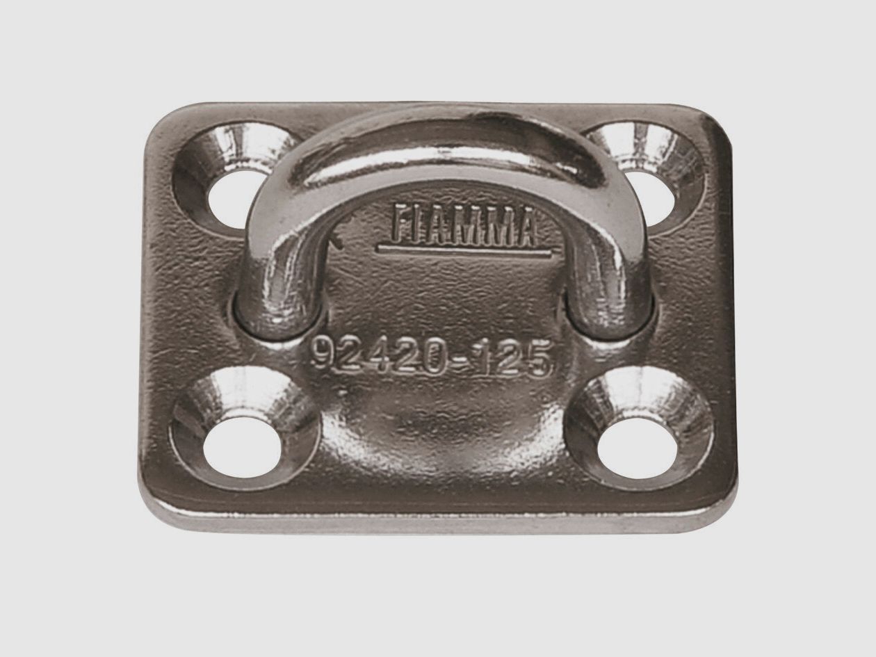Stainless Steel Hook Kit Square Plates, Set of 4, image 1 of 2