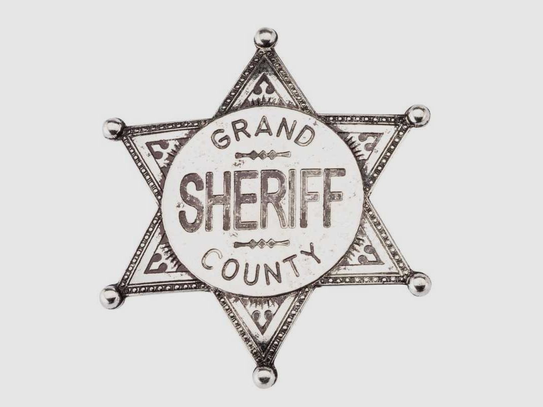 Sheriff star - gray sheriff star, image 3 of 4