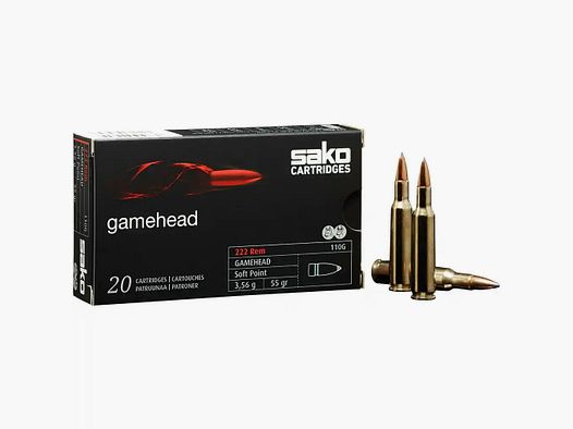 Sako Gamehead SP 3.6 55grs à20 .222 Rem.