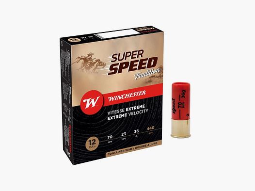 BOITE DE 10 CARTOUCHES WINCHESTER SUPER SPEED G3 CALIBRE 12 - 36 G - BJ - PB 5