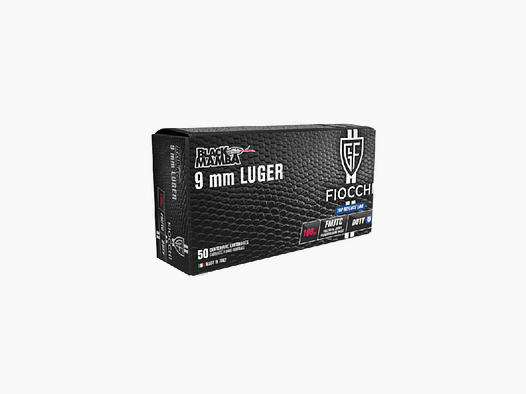 9mm Para Fiocchi Black Mamba FMJTC 100gr VE50