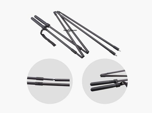 Vector Optics SCOT-12 – bastone da tiro pieghevole, 1 m