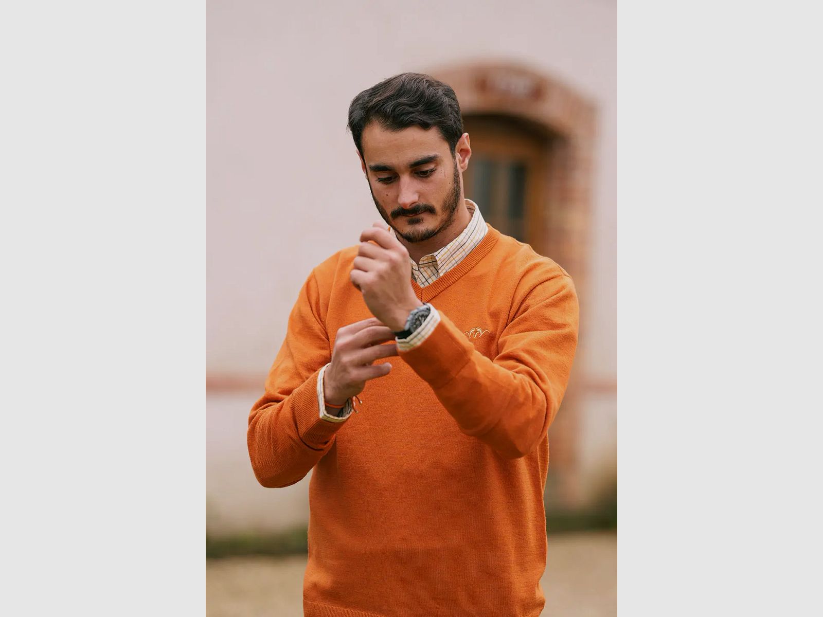 Suéter de V cuello de Merino Blaser