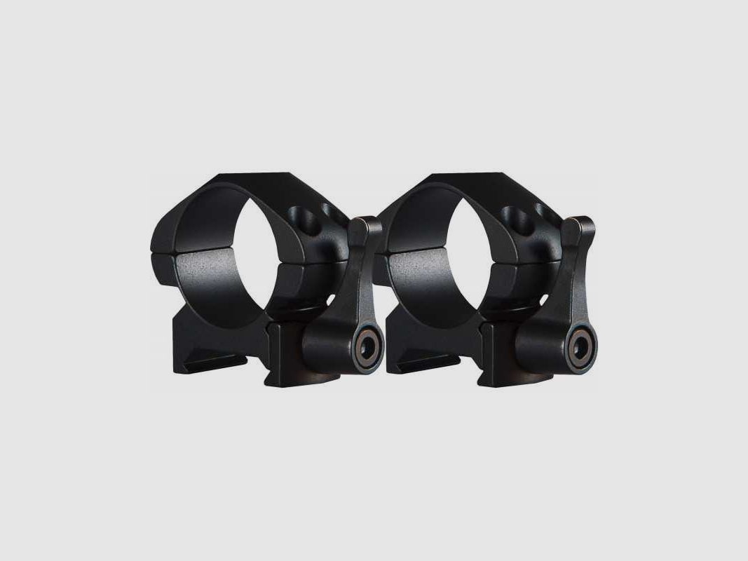 Hawke Precision Steel Ring Mount Weaver 1" Low QD-Hebel 2 St. Höhe 4 mm