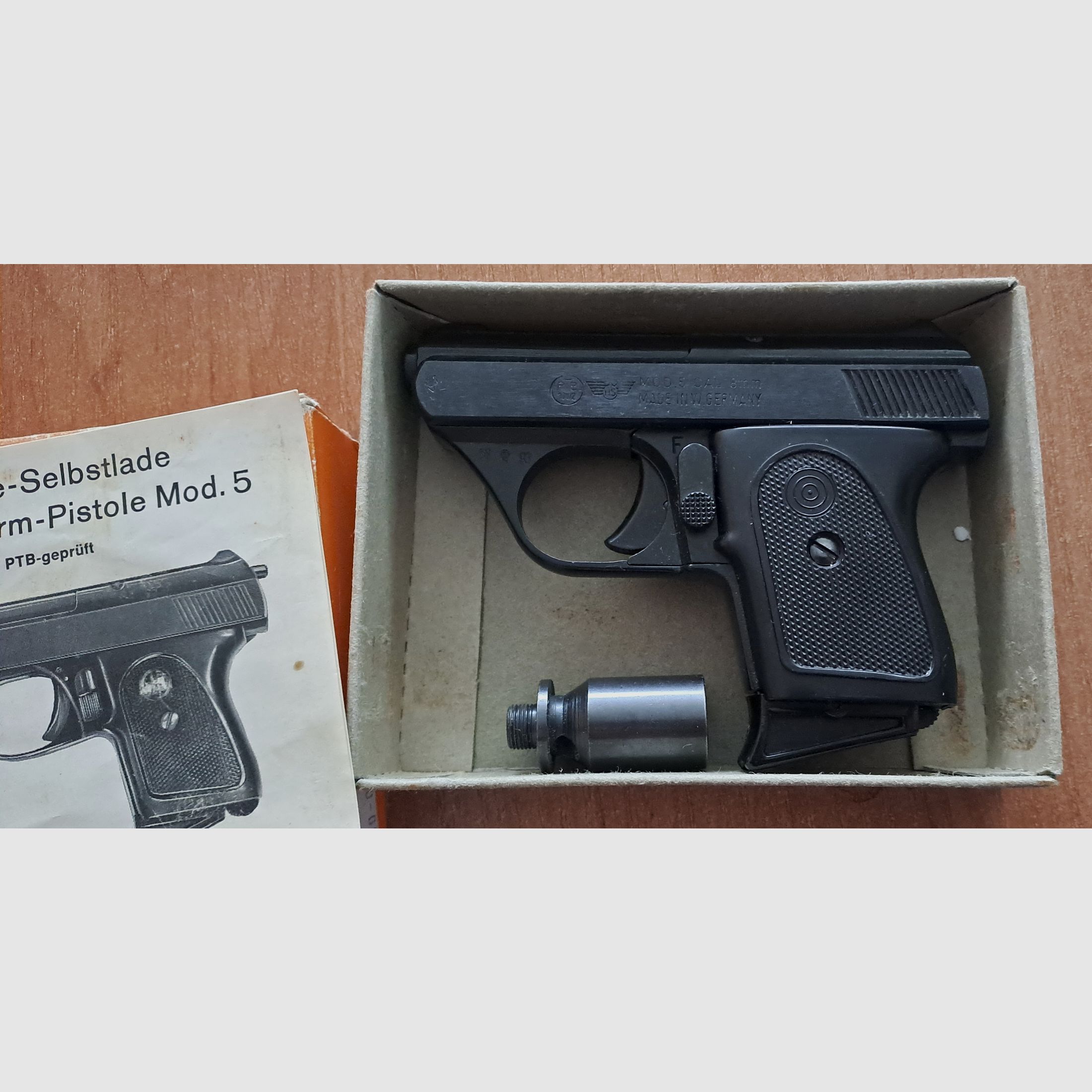 HS Mod.5 Cal. 8 mm blank/ PTB 100/2 from 1993