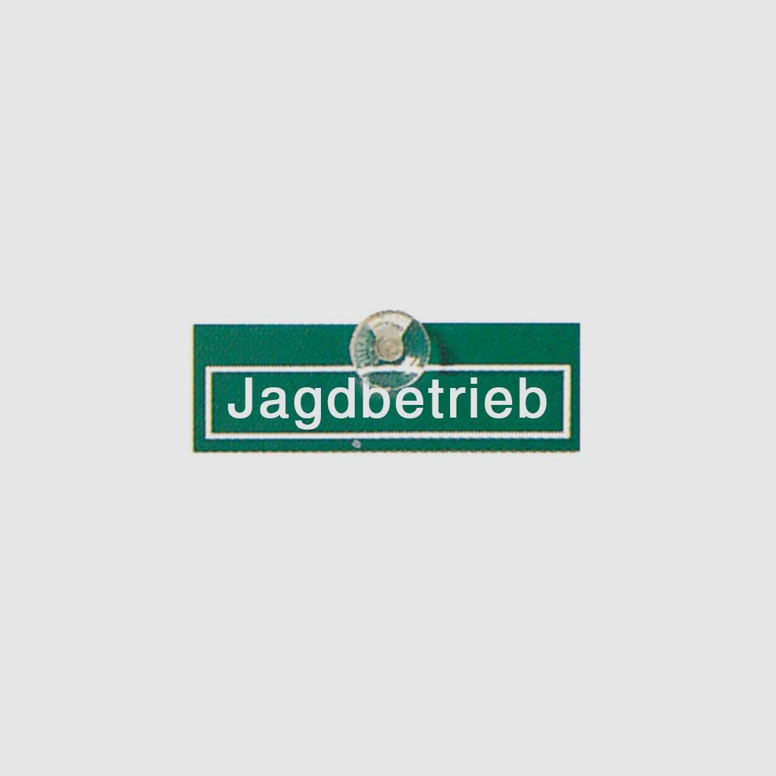 Autoschild Jagdbetrieb